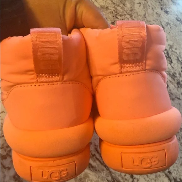 UGG Women's Pink Puffer Boots - Picture 4 of 7